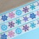 Stickers in the roll "Snowflakes", 500 pcs, 2.5 x 2.5 cm