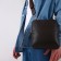 Male bag, textura over the shoulder, genuine leather, dark brown color