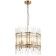 Suspended chandelier SIA 5XE14 40W, size 40x40x46-150 cm, bronze color