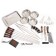 Set with skewers Gift "Hunter" No. 10, in the case of eco-leather