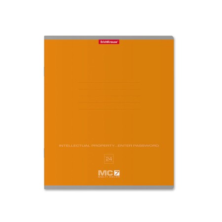 Notebook 24 sheets in the Erichkrause "MC-7" line, cover Cardon Cover, OFSET block 100% white, mix-2