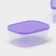 A set of food rectangular shares, 3 pcs: 150 ml, 500 ml, 1.2 l, lilac color