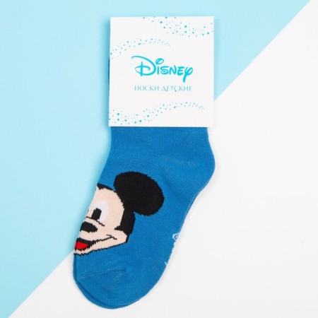 Socks for the boy "Mickey Mouse", Disney, 20-22 cm, blue color-2