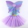 Carnival set "Butterfly", 5-7 years old, lilac: skirt, wings