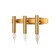 Wall lamp Leonardo 3xe14 60W, size 40x16.5x15 cm, bronze color