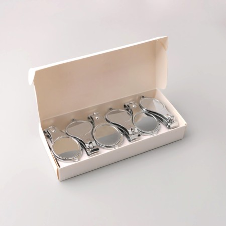 Kusachki-cannips are manicure, with a file, with an opener, 6 cm, packing 12 pcs, silver color-6