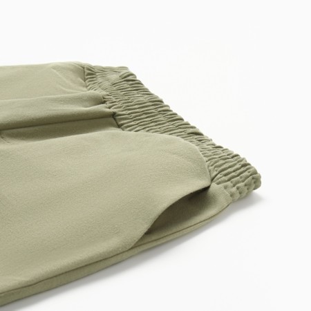 Costume for a boy (shirt and bermuda) minku, khaki color, height 158 ​​cm-3