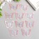 Decor for creativity Textile Embroidery "Butterfly Pink blue" 4.3x5.5 cm