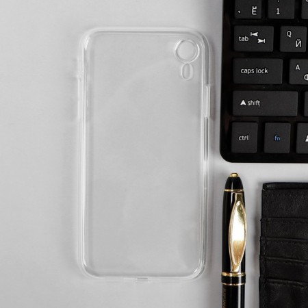 Case for iPhone XR, silicone, transparent-1