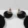 Acryl Earrings "Mask" Chinese, color