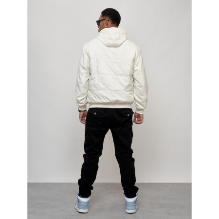 Sports male jacket, size 48, white color-3