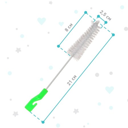 Brush for washing children's bottles and nipples, MIX color-1