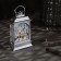 LED figure "Silver lantern with deer" 7 × 13 × 3.5 cm, plastic, batteries AG13x3, glow warm white