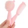 Hair care kit: comb and brush "Bear", pink color