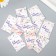 Cardboard Biro "since March 8" set 10 pcs (5 types) 4x6 cm