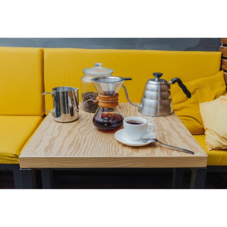 Pitcher Pither made of stainless steel, 600 ml, with temperature indicator, 304 steel, chrome color-3