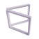 Romb decoration stand, 11 × 11 cm, white color