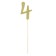 Topper in the cake "number 4", color gold