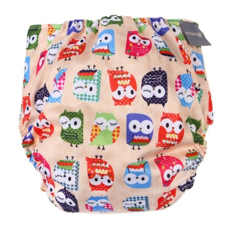 Reusable diapers "Owls", 3-15 kg, crush me-4