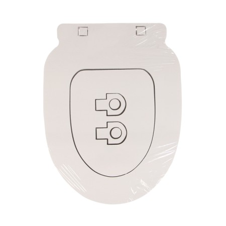 Silent toilet seat, with a lid, 38 × 50 cm, standard, polystyrene foam-11
