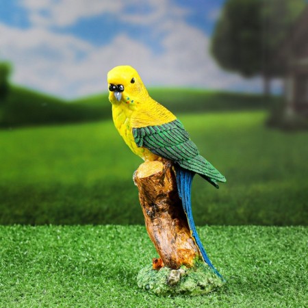 Garden figure "Parrot on a branch" 22x8x9cm