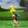 Garden figure "Parrot on a branch" 22x8x9cm