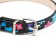Flower Print embossed collar, 30 x 1 cm, Mix flowers