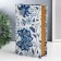 Safe-book wood to the leatherette "Fairytale blue flowers" 21x13x5 cm