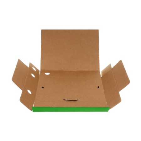 Archive folder on gum Calligrata, microhofrocard, 75 mm, up to 700 l, green-7