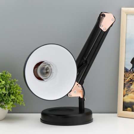 Joel table lamp E27 40W black and gold 15x15x63 cm Risalux-2