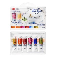 A watercolor art in a tube, 6 colors x 10 ml, ZHK 