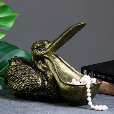 Stead - candy "Pelican" bronze, 34x24x12cm-4