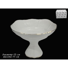 Candlete on the leg Lenardi Maria Gold, D = 15 cm