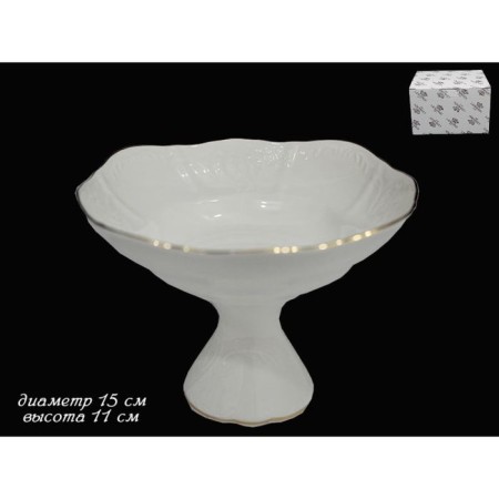 Candlete on the leg Lenardi Maria Gold, D = 15 cm