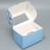 Capcake box, confectionery packaging with a window, 2 cells, “for the best educator”, 16 x 10 x 10 cm