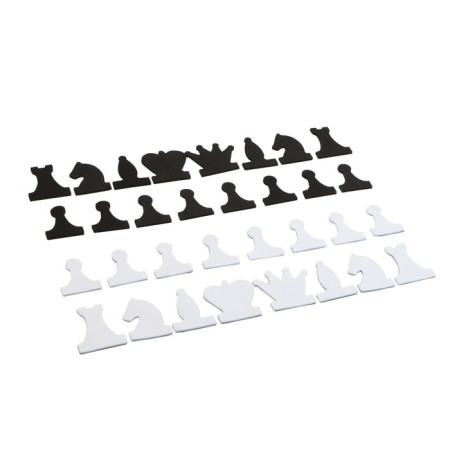A set of magnetic figures for demonstration chess, figure 8 x 8 cm-1