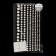 Pearl rhinestones for nail decor, on a glue base, d = 3/4/5/6/8 mm, white color