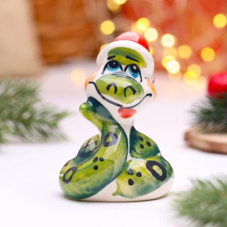 Souvenir "Snake in a hat", Bolshoi, Gzhel, Color