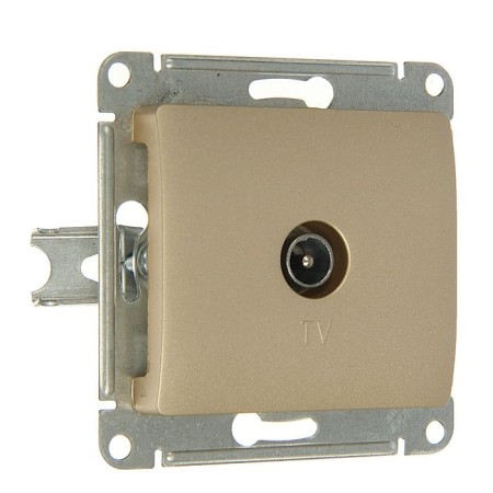 Television socket "Glossa" Sche GSL000491, hidden, tip, 1DB, color titanium