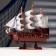 Souvenir Small Small Vincelot, sides red tree, white sails, 4 × 20 × 20 cm