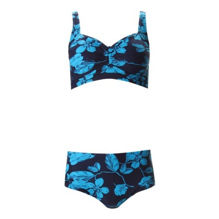 Separate swimsuit, blue/blue color, size 52