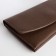 Women's wallet on a magnet, brown color