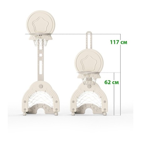 Basketball stand "golf", white color-5
