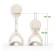 Basketball stand "golf", white color