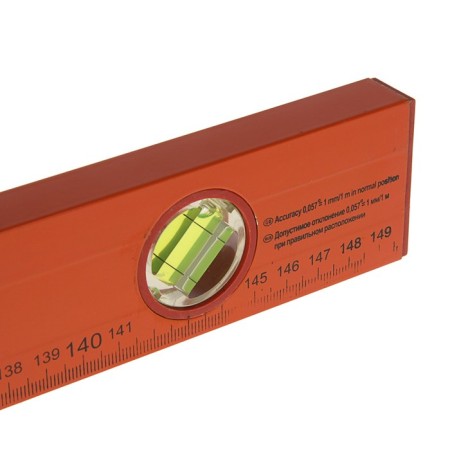 SPARTA level, 150 cm, aluminum, 3 eyes, orange, ruler-3