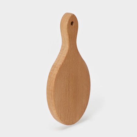 Groot board for canapes and a foodfoto, oval, 15 × 7 × 1.6 cm, beech-1