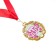 Jubilee medal with the ribbon "45 years. Flowers", D = 70 mm