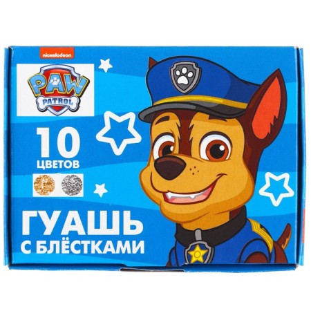 Gouache 10 colors + 2 colors with sparkles of 20 ml PAW PATROL-5