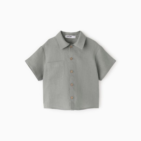 Board for the boy KAFTAN LINEN, p. 34 (122-128), gray-4