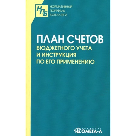 Plan of budget accounting accounts and instructions for its application